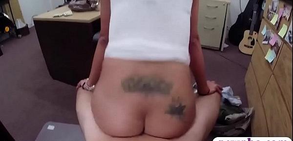  Latina with big tits nailed by pawn dude